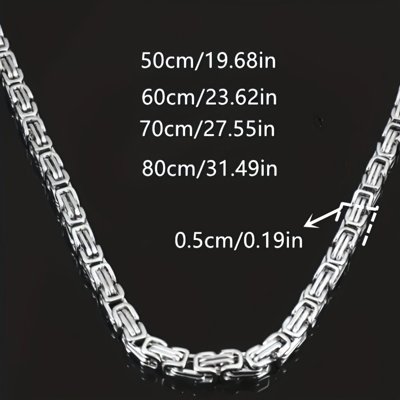 Men's Stainless Steel Emperor Chain Necklace, Fashionable